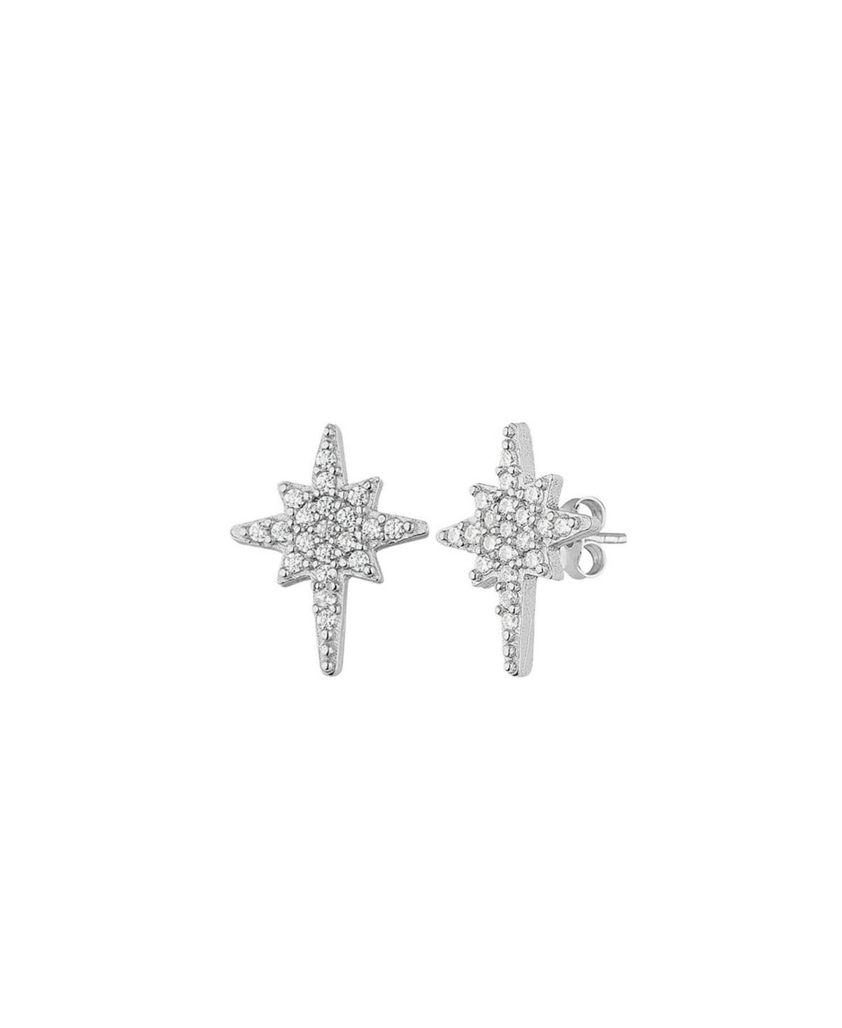 Northern Star Sterling Silver Stud Earring - Rose gold