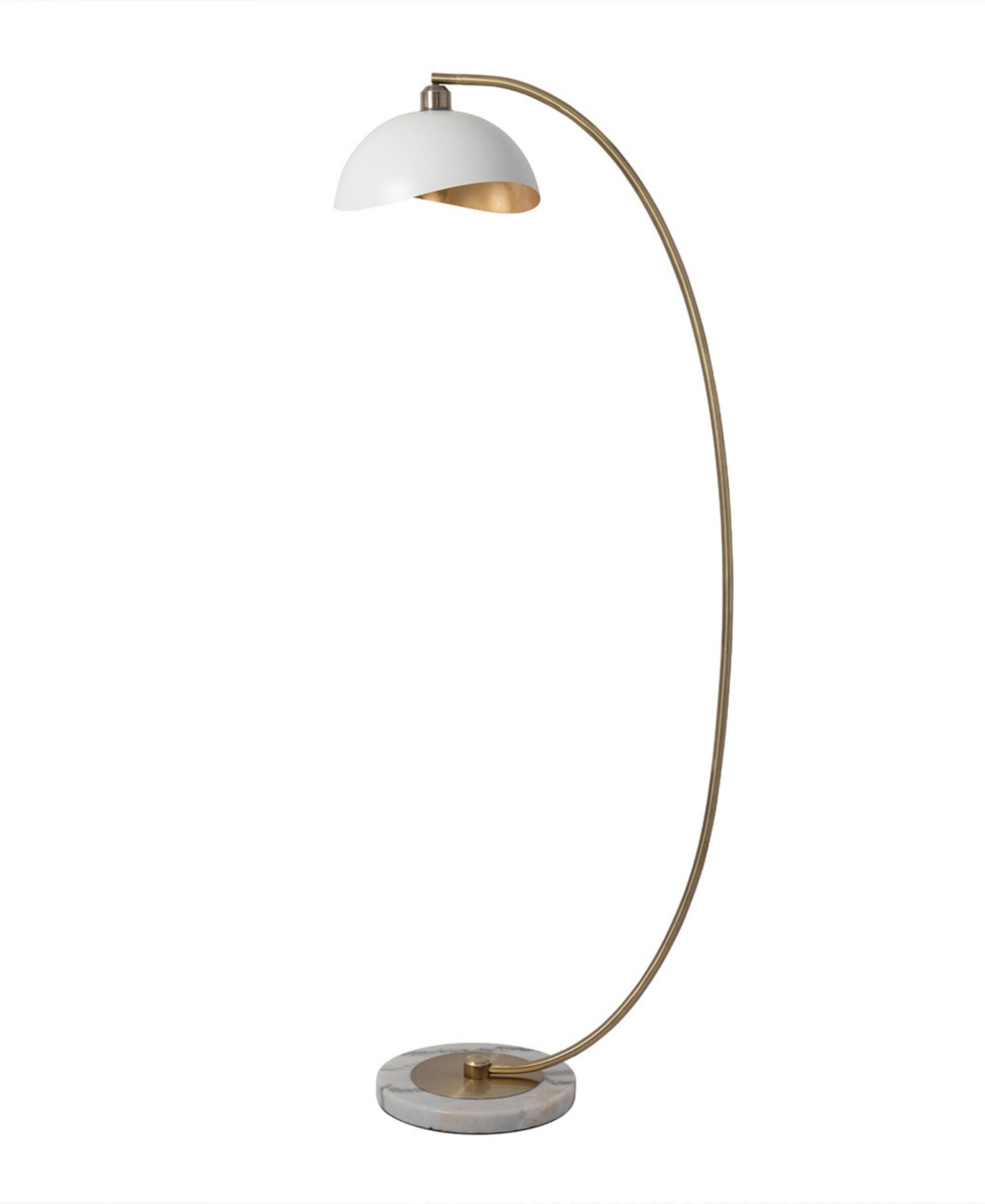 Nova Of California 60" Metal Luna Bella Arc Floor Lamp In Metallic
