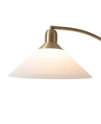 60" Wood Melmar Lucite Arc Floor Lamp