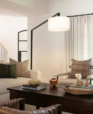 75" Metal Stretch Chairside Arc Floor Lamp