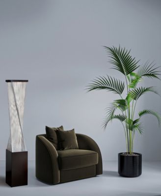 54" Wood Torque String Floor Lamp