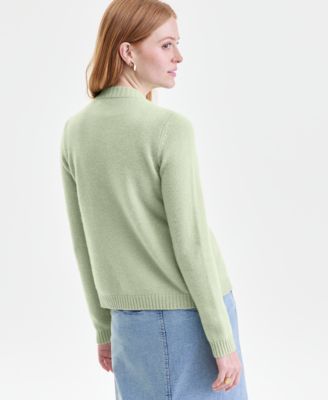 Women's 100% Cashmere Chunky Crewneck Cardigan, Macy's Exclusive