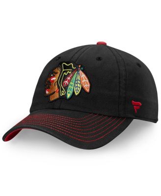 Fanatics - Men's Black Chicago Blackhawks Iconic II Fundamental Adjustable Hat