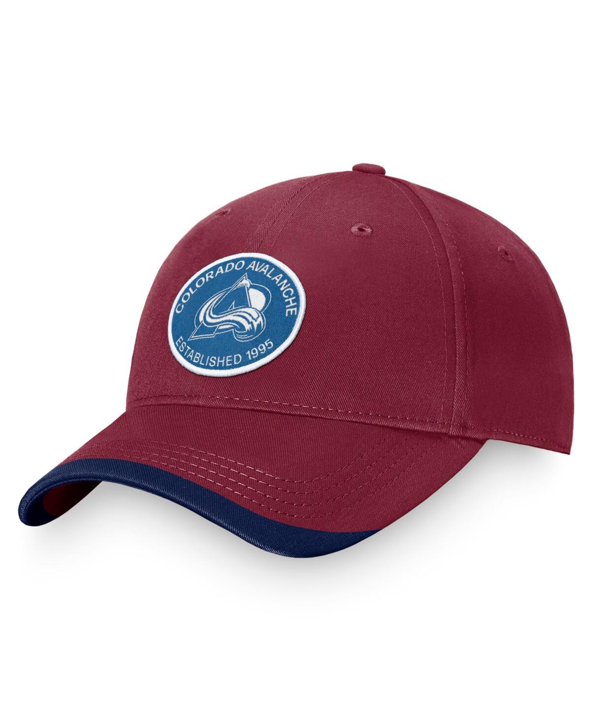 Fanatics Men's Burgundy Colorado Avalanche Fundamental Adjustable Hat