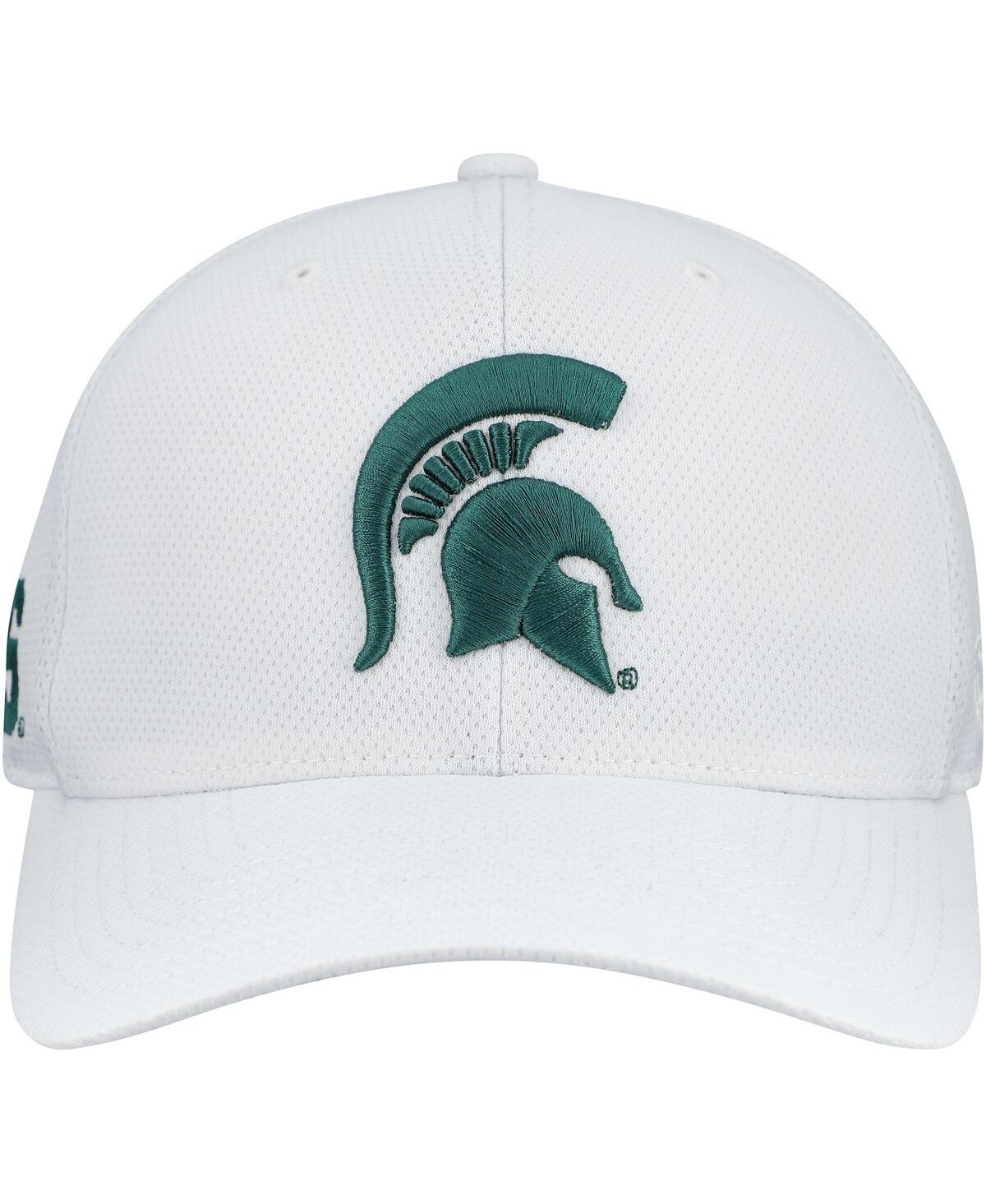 Top Of The World Men's White Michigan State Spartans Reflex Hybrid Tech Flex Hat