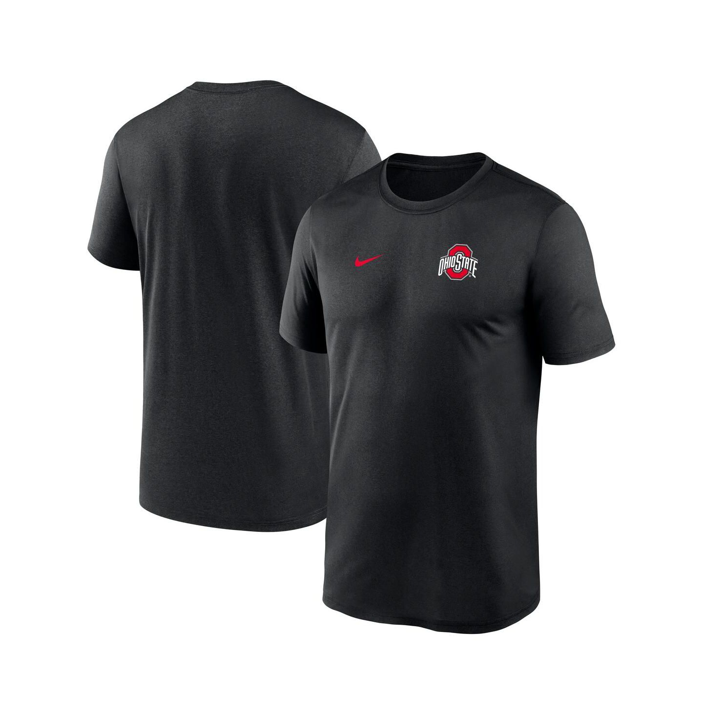 Мужская футболка Nike Black Ohio State Buckeyes 2025 Sideline Small Logo Legend Performance — фото 1