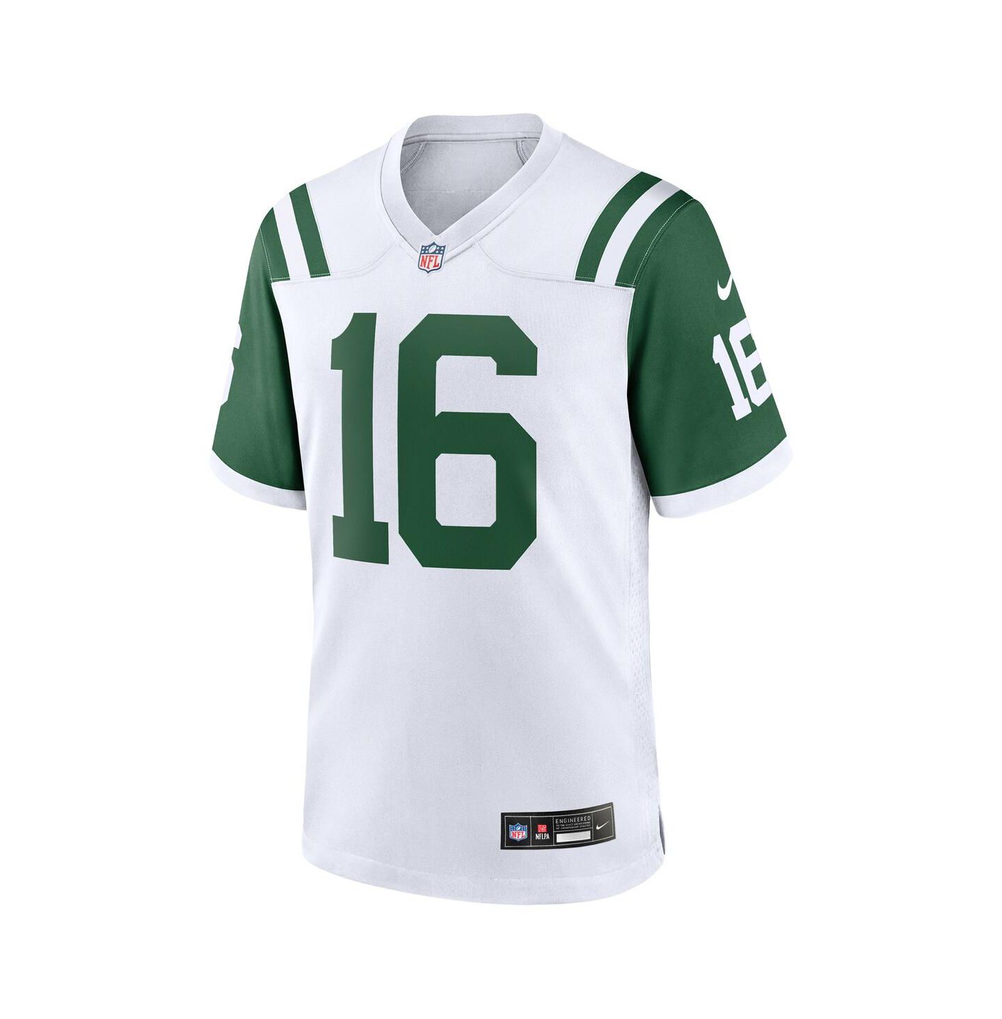 Мужской топ Nike Vinny Testaverde White New York Jets Classic Alternate Retired Player Game Jersey — фото 2