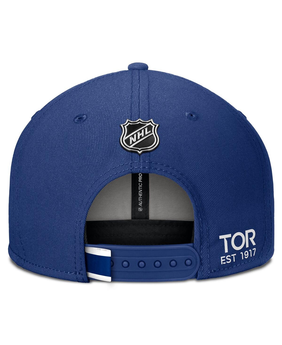 Fanatics Men's Blue Toronto Maple Leaf's Authentic Pro Prime Snapback Hat