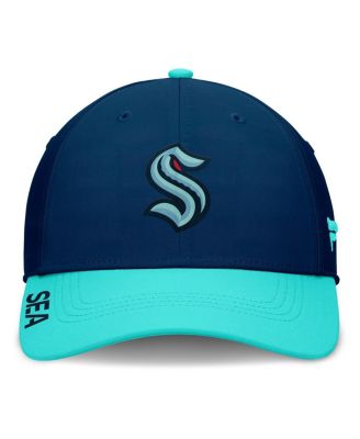 Men's Deep Sea Blue/Light Blue Seattle Kraken Authentic Pro Rink Flex Hat