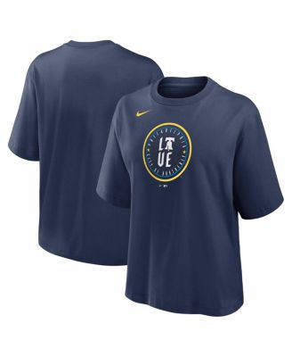 Nike - Women's Navy Philadelphia Phillies City Connect Logo Boxy T-Shirt