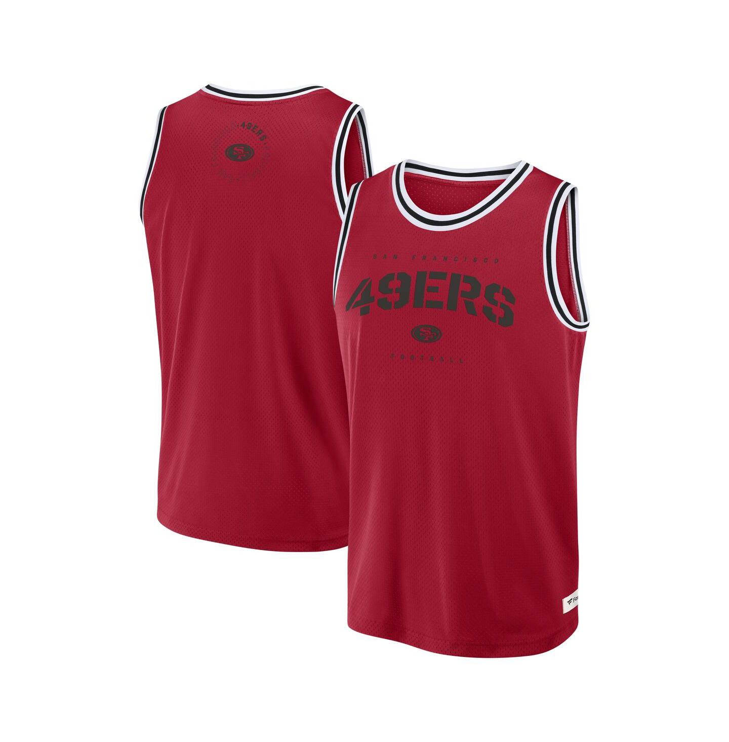 Мужской топ Fanatics Scarlet San Francisco 49ers Elements Future Ground Jersey — фото 1