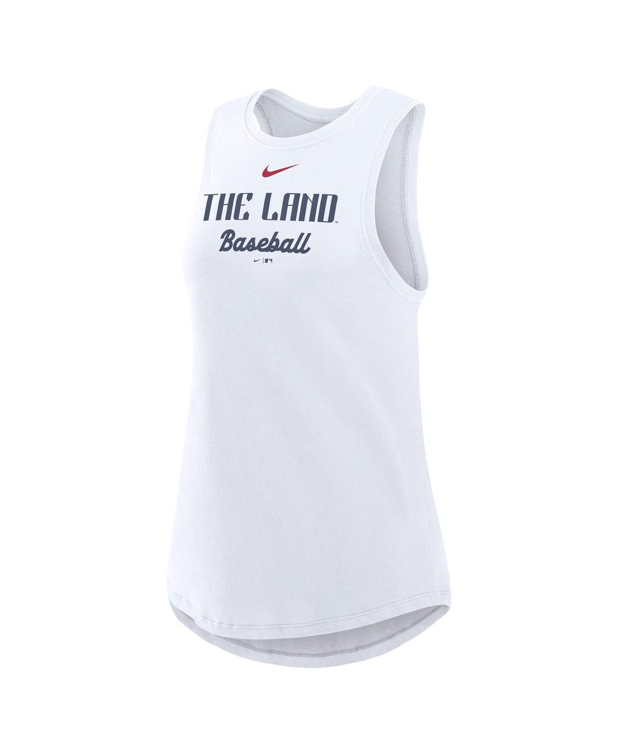 Nike White Los Angeles Dodgers City Connect Tricode High Neck Performance Tank Top In White