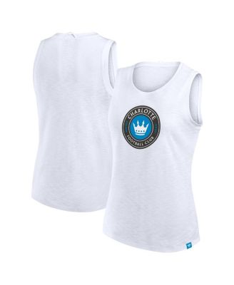 Fanatics - Women's White Charlotte FC Slub Future Sport Tank Top