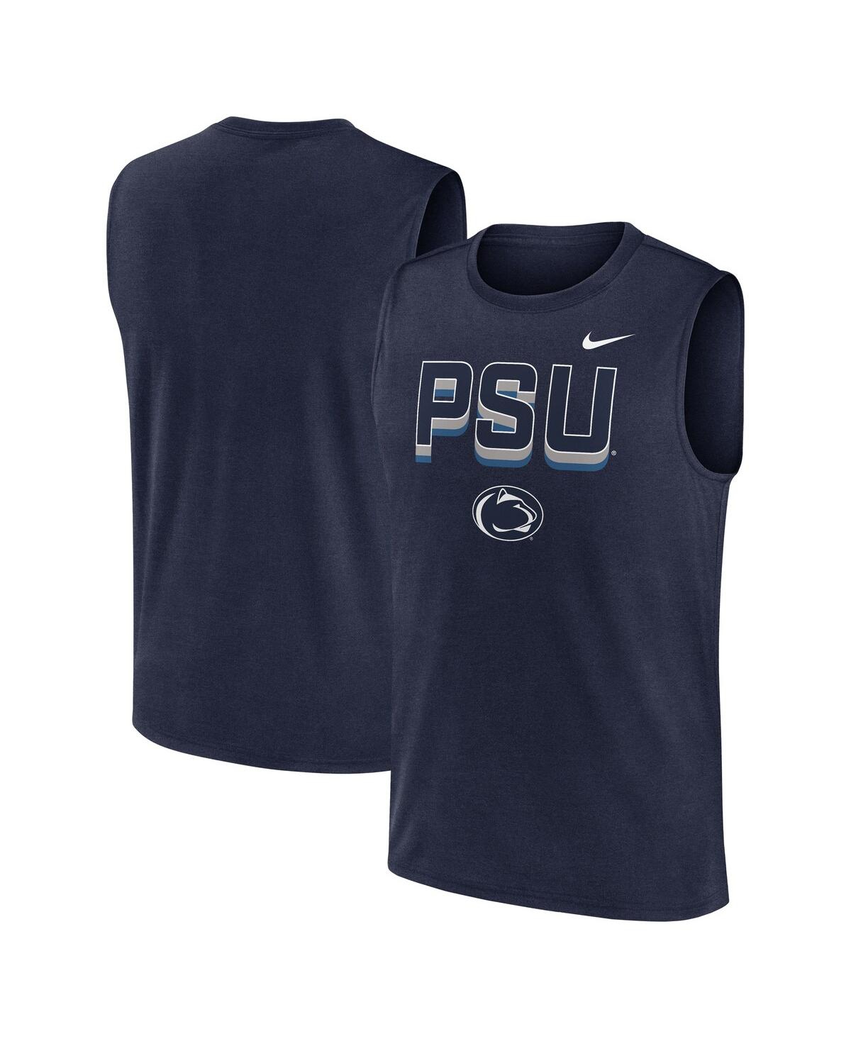 Nike Men's Navy Penn State Nittany Lions Primetime Tricode Legend Performance Tank Top