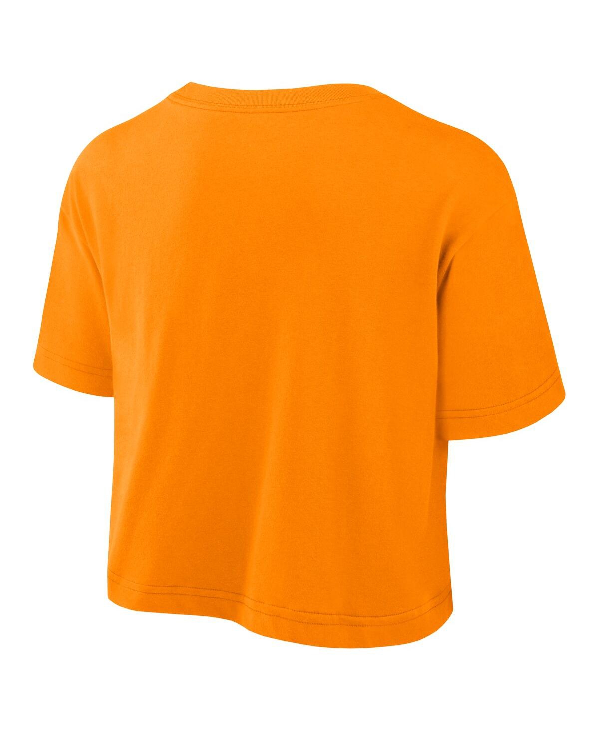 Nike Tennessee Orange Tennessee Volunteers Power Pursuit Athletic Prep Arch Performance Cropped T-sh In Orange
