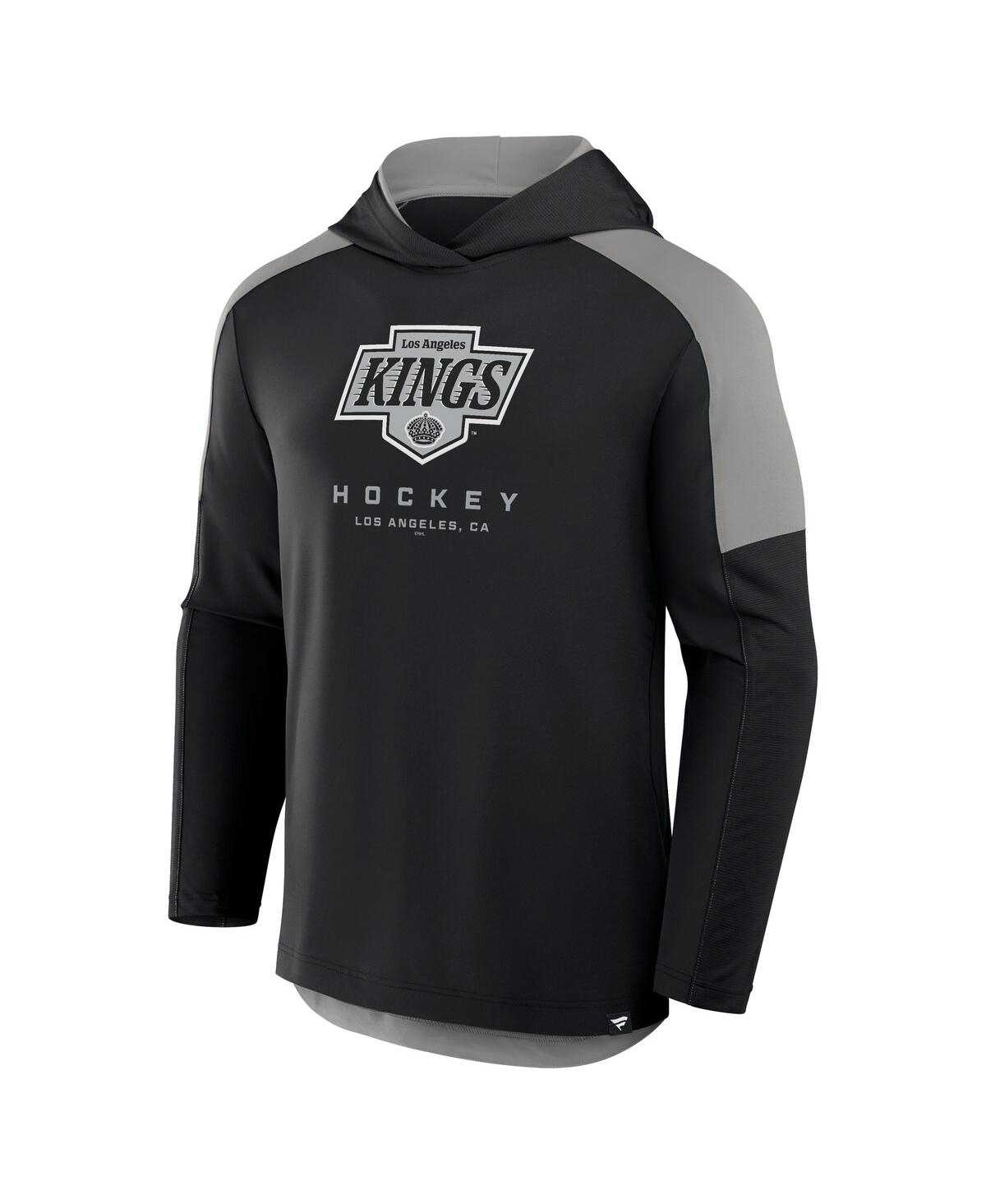 Fanatics Men's Black Los Angeles Kings Meta Game Transitional Pullover Hoodie