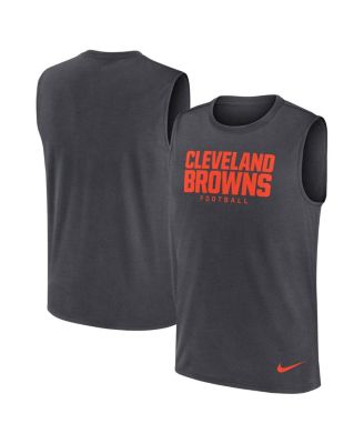 Nike - Men's Charcoal Cleveland Browns Primetime Legend Performance Muscle Tank Top