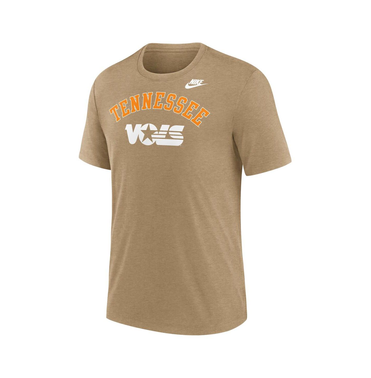 Мужская футболка Nike Heather Light Brown Tennessee Volunteers Legacy Arch Tri-Blend — фото 3
