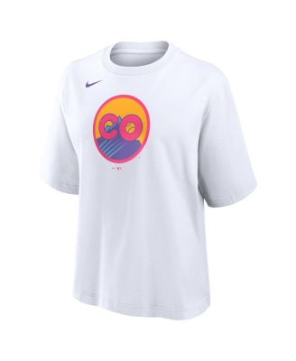 Women's White Colorado Rockies 2025 City Connect Logo Boxy T-Shirt
