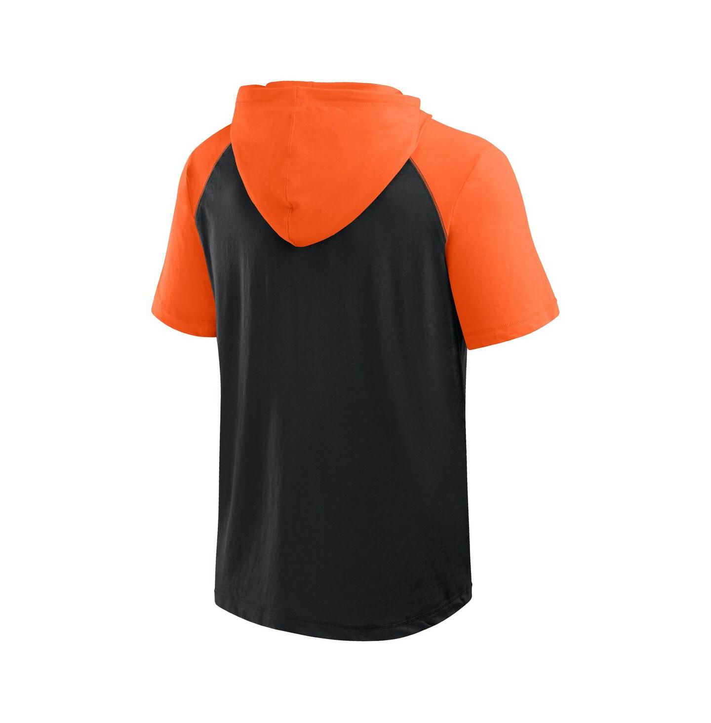 Мужское худи Fanatics Black Baltimore Orioles Prime Raglan Short Sleeve T-Shirt — фото 2