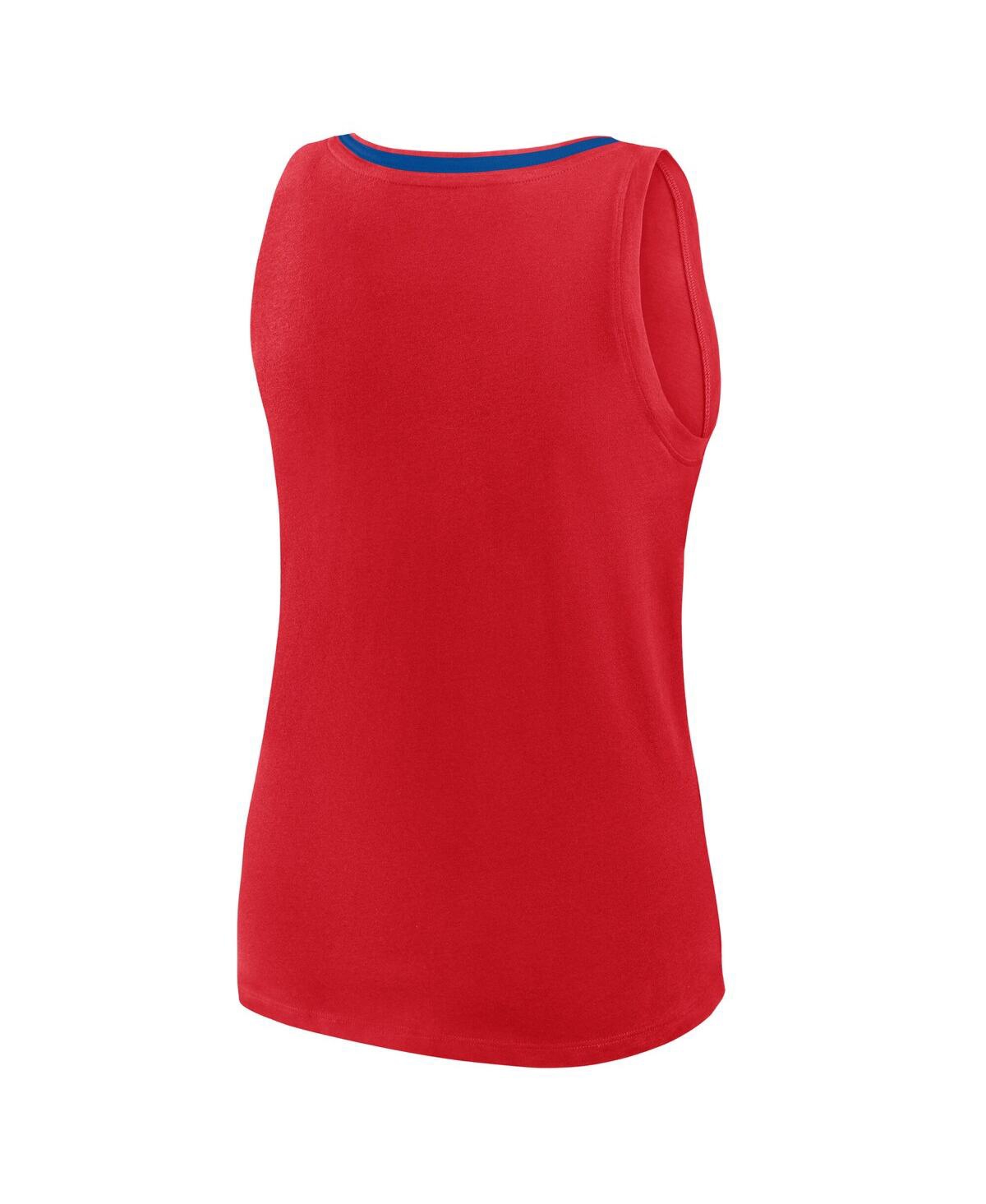 Logo Athletic Women's Red Philadelphia Phillies Stellar Win V-neck Tank Top
