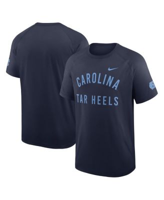 Nike - Men's Navy North Carolina Tar Heels Ready Raglan Premium Performance T-Shirt