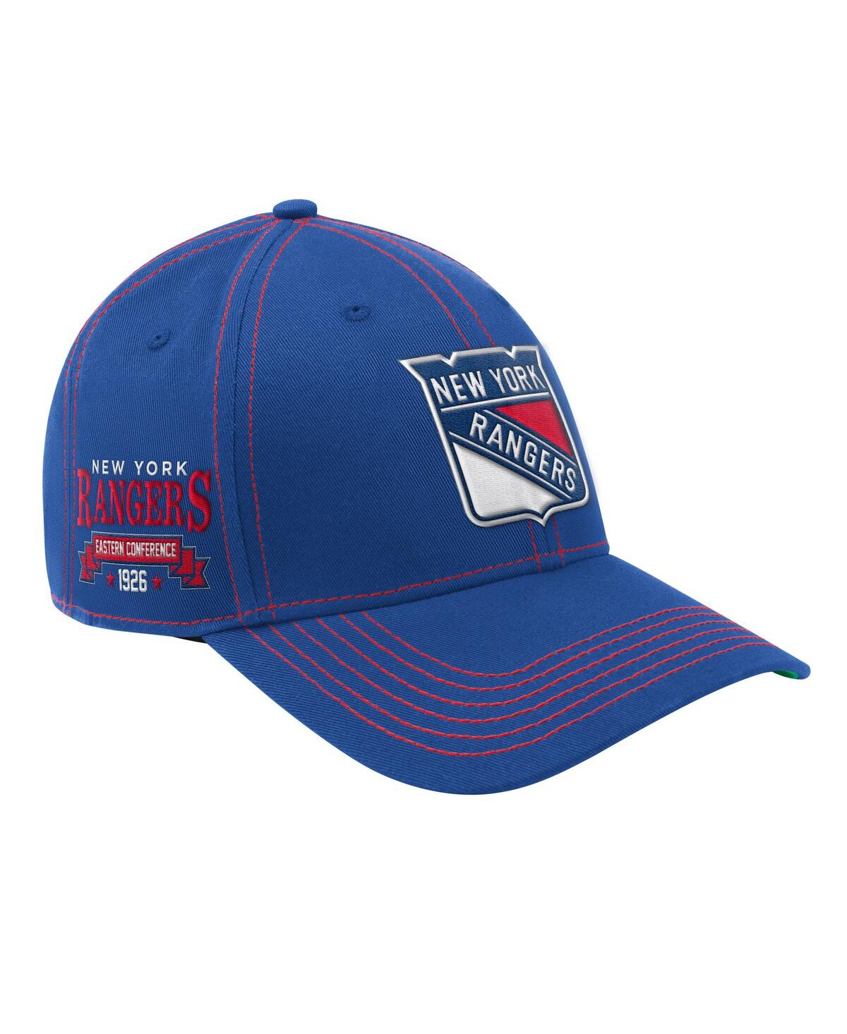 Men's Blue New York Rangers Sphere Ii Curved Starfit Adjustable Hat - Blue