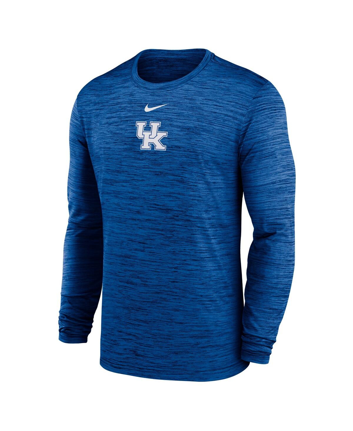Nike Royal Kentucky Wildcats 2025 Sideline Velocity Performance Long Sleeve T-shirt In Blue