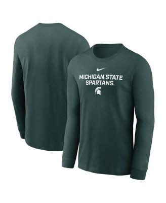 Nike - Men's Green Michigan State Spartans 2025 Sideline Performance Long Sleeve T-Shirt