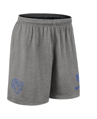 Men's Black Los Angeles Rams Sideline Reversible Performance Shorts