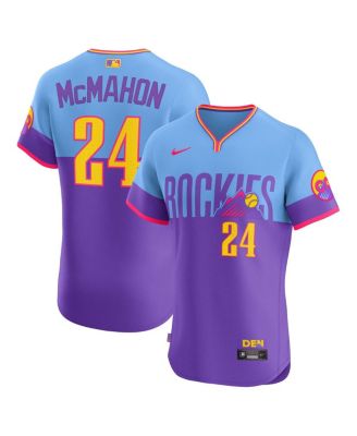 Nike - Men's Ryan McMahon Purple/Light Blue Colorado Rockies 2025 City Connect Elite Player Jersey