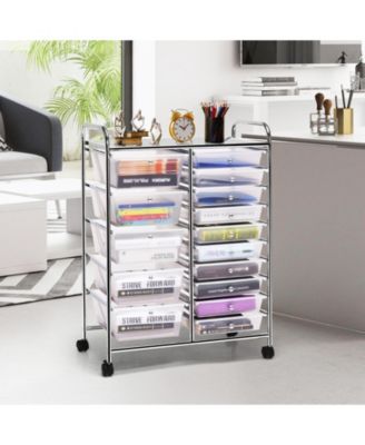 15 Drawers Rolling Storage Cart Organizer