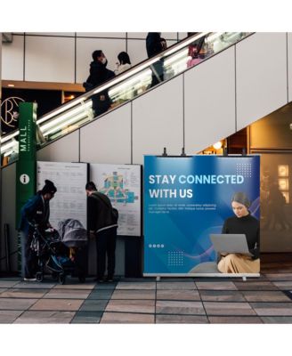 Instahibit Adjustable LED Light for Retractable Banner Stand Trade Show 4 Packs