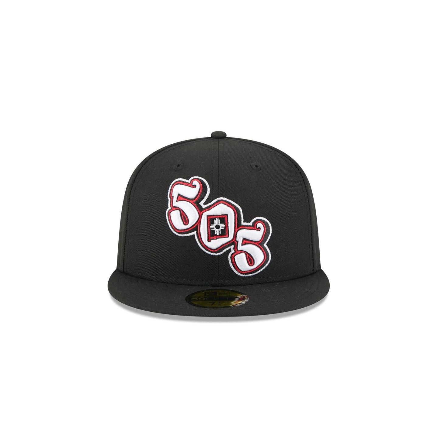 Мужская кепка New Era Black Albuquerque Isotopes Theme Nights 59FIFTY Fitted Hat — фото 2