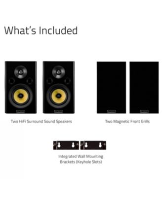 Signature HiFi 2-Way Bookshelf Surround Sound Speakers for a 2-Channel Stereo or Home Theater System