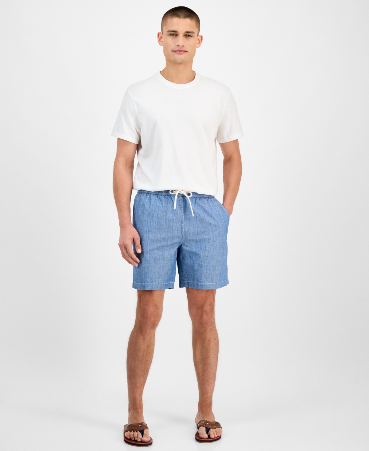 Tommy Hilfiger Men's Mercer Chambray 7" Shorts