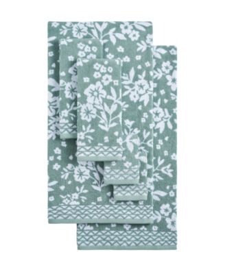 Folk Floral Cotton 6-Pc. Bath Towel Set