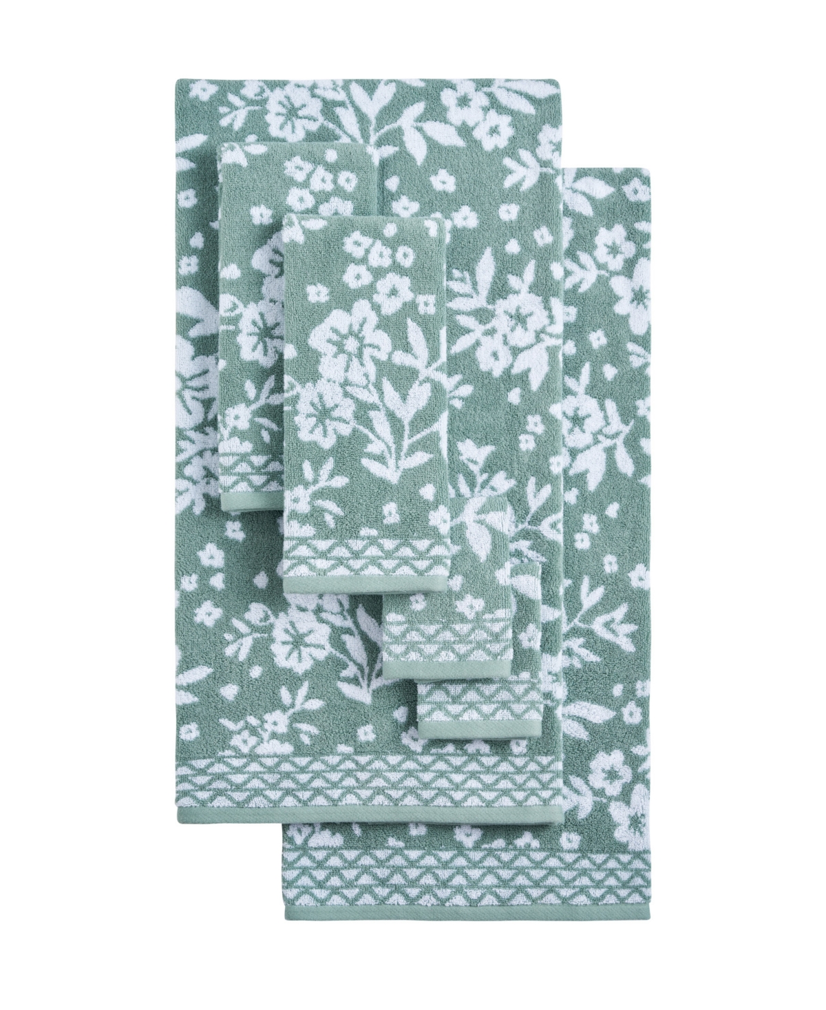 Lucky Brand Folk Floral Cotton 6-Pc. Bath Towel Set