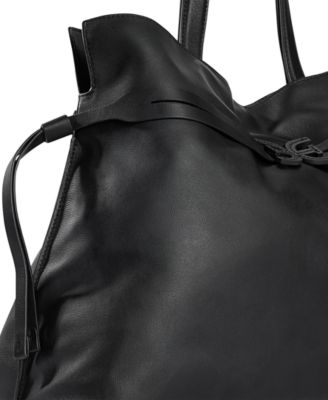 Poppy Extra Large Leather Drawstring Tote