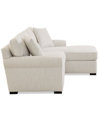 Radley Roll Arm 98" 3-Pc. Fabric Chaise Sectional, Exclusively at Macy's