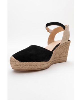 Sinta Suede Leather Platform Espadrille (Women)