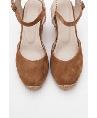 Sinta Suede Leather Platform Espadrille (Women)