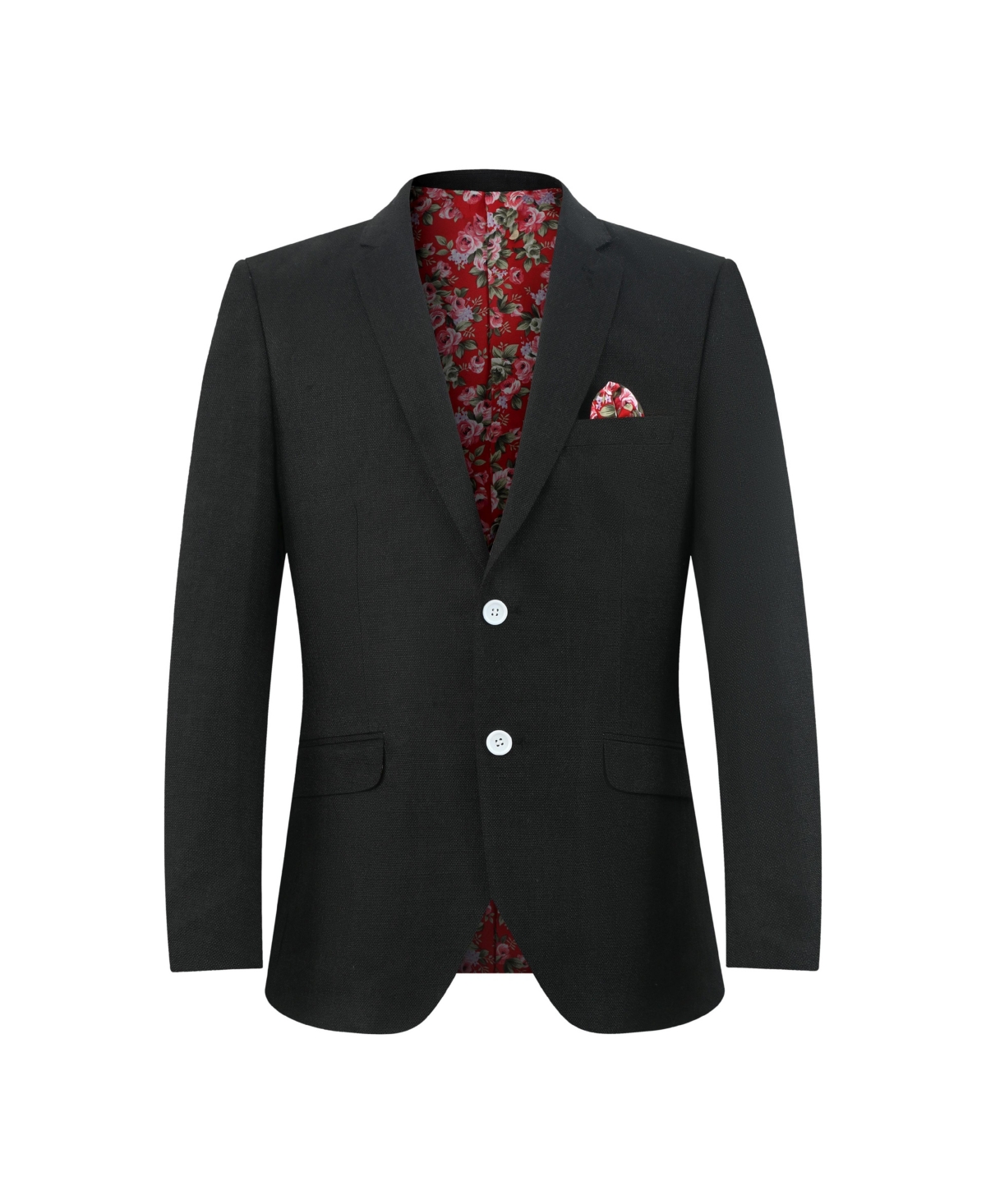 Elie Balleh Boys Black Slim Fit Clasic Melange Jacket