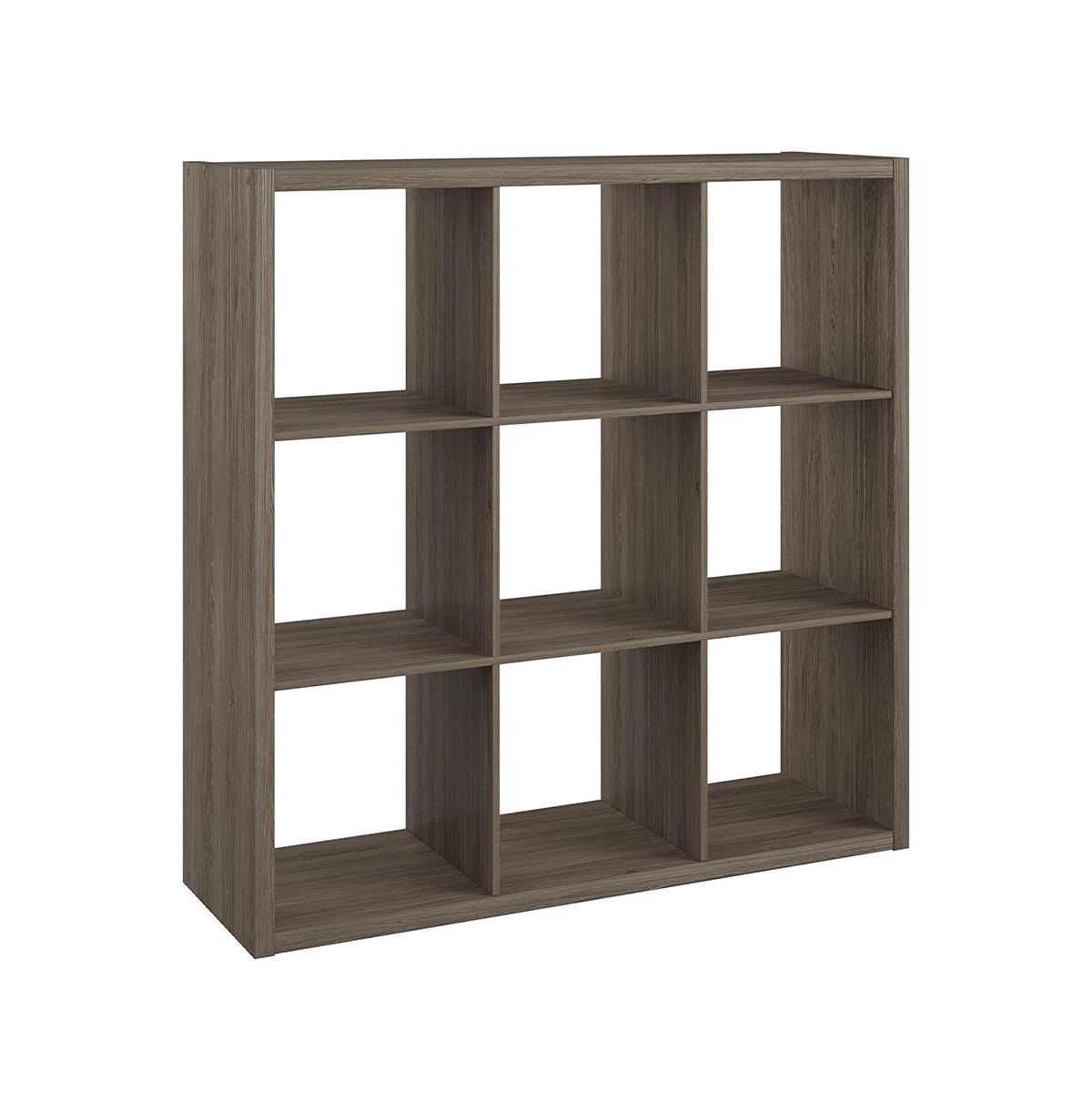 Decorative Bookcase Open Back 9-Cube Storage Organizer, Graphite Gray - Graphite gray