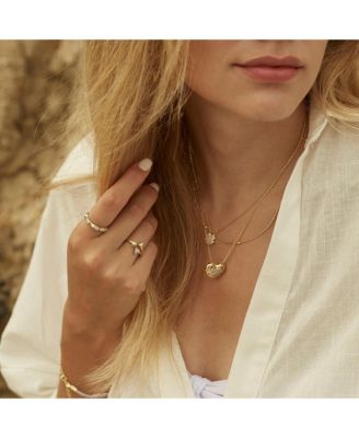 Bone Sterling Silver Adjustable Ring