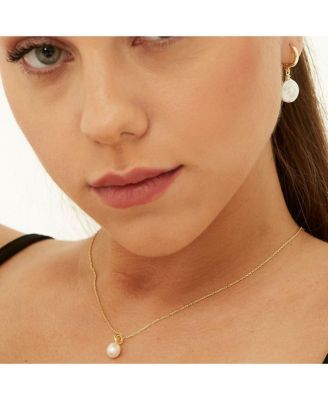 Treasures Baroque Seed Pearl Pendant Sterling Silver Necklace