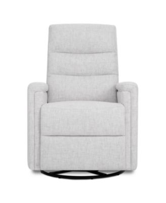 Peyton Manual Recline Glider with Full 360-Degree Swivel, Flexibility & Comfort, FSC Certified, in Fog Grey