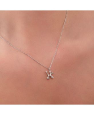 Balloon Dog Poodle Necklace In Sterling Silver