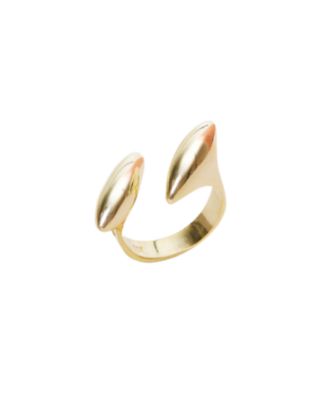 Double Marquise Sterling Silver Adjustable Ring