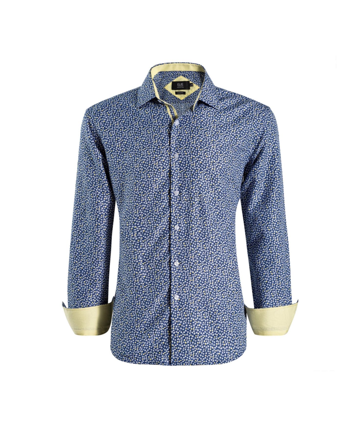 Рубашка Elie Balleh Navy Slim Fit Floral Shirt для мальчиков, цвет: Тёмно-синий — фото 2